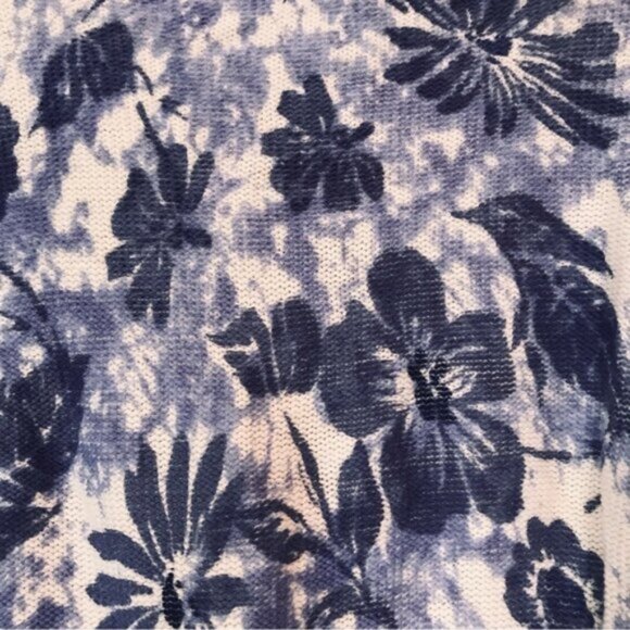 Coldwater Creek Cotton Floral Print Wood Button Cardigan Sweater Top Cottagecore - Picture 10 of 16